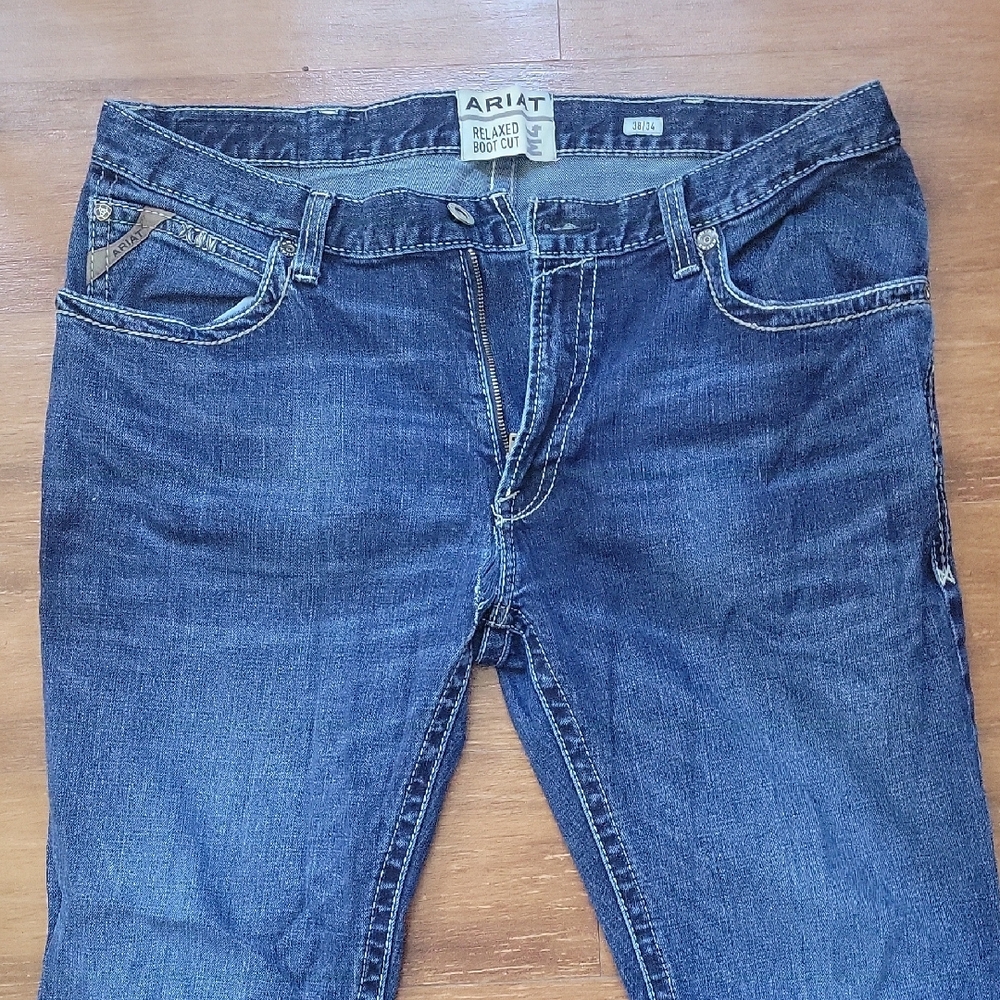 1- Ariat Men's Blue Jeans